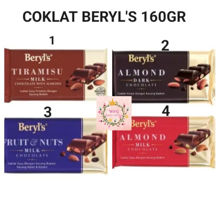 

Beryl'sChocolate160Gram Beryls Coklat 160 Gr Halal