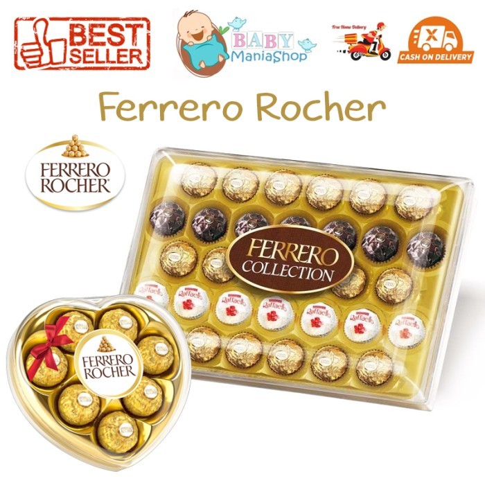 

Ferrero Rocher 3 Pcs Cokelat Chocolate Italy Coklat Hazelnut Bola