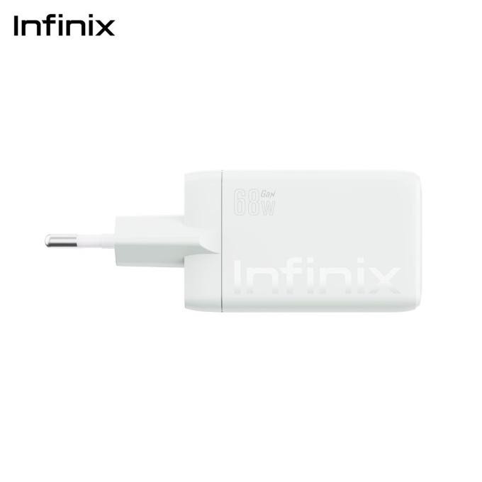 Sale Infinix Charger Kit Xc07 - Gan 68W Charger - 2C1A - 100W Braided C To C Cable - Output 65W