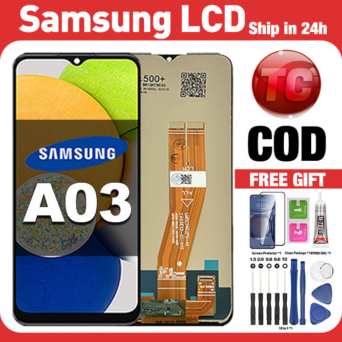 Original Lcd Samsung A03 fullset ori asli Layar hp touchscreen Sentuh Versi Tinggi COD
