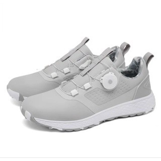 Murah Sepatu Golf Tali BOA Pria Wanita Shoes Golf Waterproof X19 Sepatu Fashion Grey Non COD