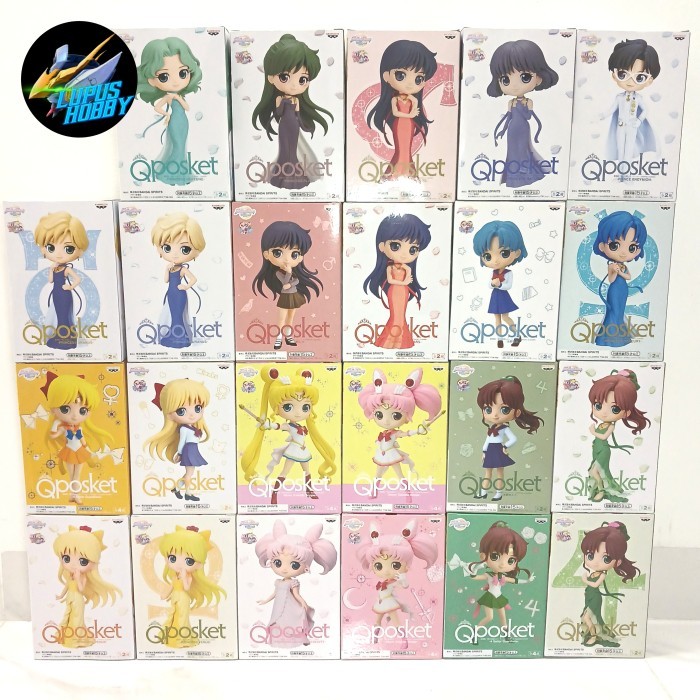 Q Posket Bandai sailor moon figure original jupiter venus pluto saturn