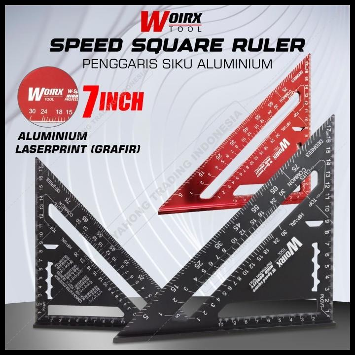 

Speed Square 7" inch Black Penggaris Siku Segitiga