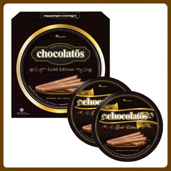 

Gery Dark Wafer Chocolatos 350 Gram Gold Edition Kaleng