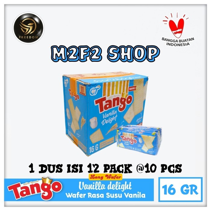 

Tango Wafer Vanilla Delight Susu Vanila Sachet - 16 gr (Karton)