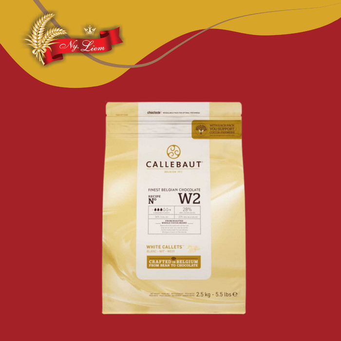 

CALLEBAUT White Chocolate Couverture W2 2.5kg