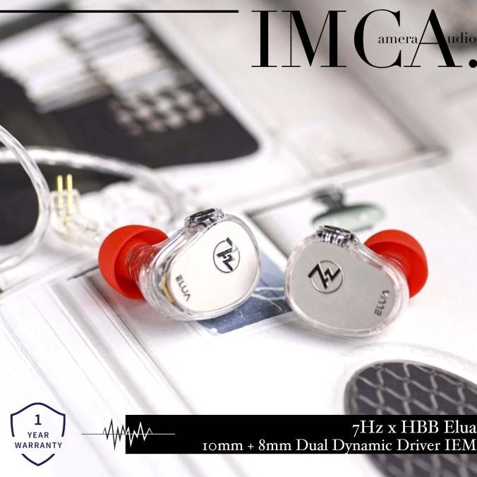 Promo 7Hz X Hbb Elua 10Mm + 8Mm Dual Dynamic Driver Iem Earphone In Ear Monitor