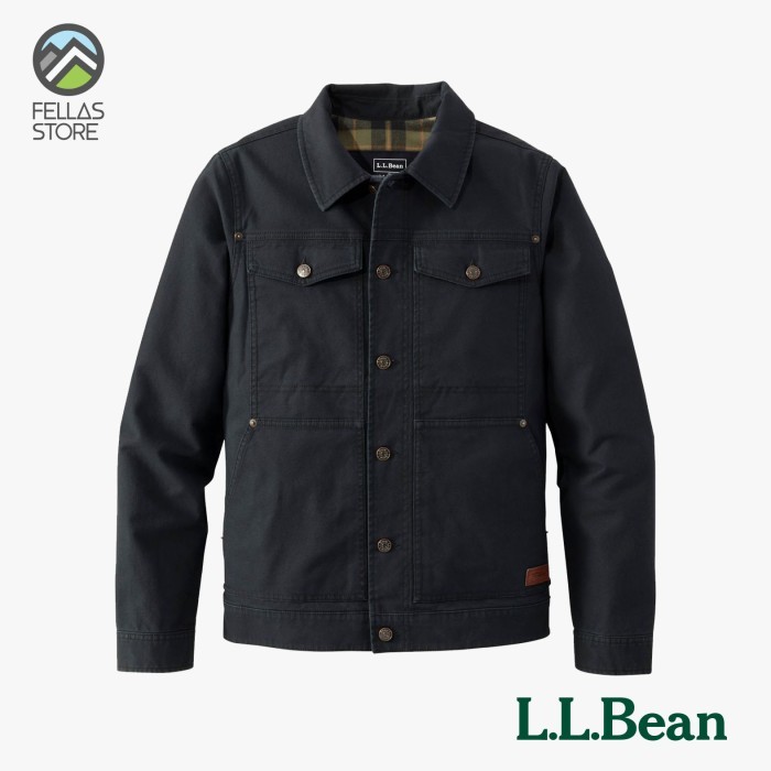 LL Bean - Men's BeanFlex Utility Trucker Jacket Black