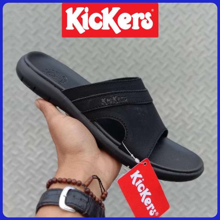 sandal Kickers pria kulit asli - sandal kulit asli - sandal selop pria