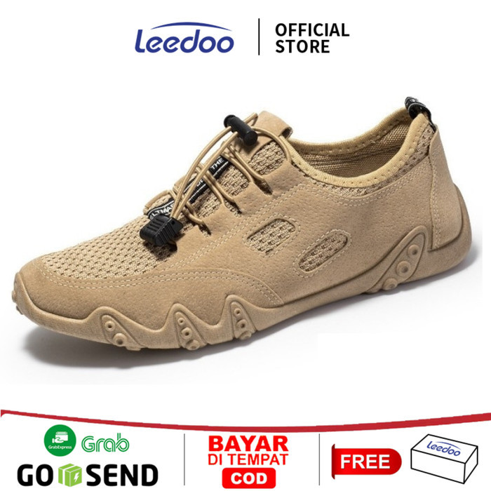Leedoo Sepatu Slip On Pria Sepatu Santai Casual Outdoor MC103