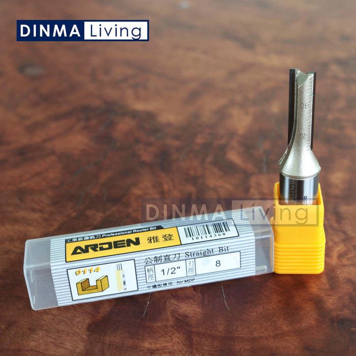 READY STOCK ARDEN ROUTER 1/2" X 8MM X 25MM / ROUTER BIT BY ARDEN / PISAU PROFILE