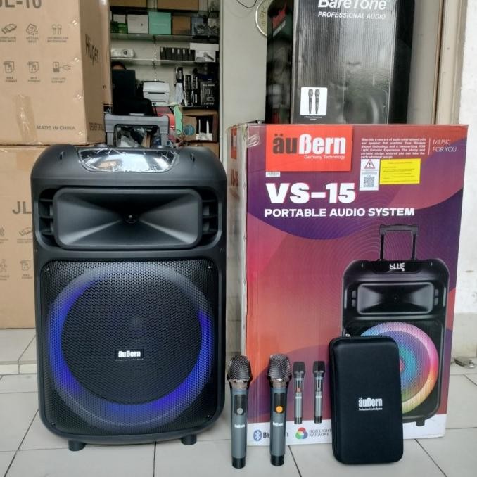 Promo Aubern Vs-15 Original  Speaker Active Portable 15 Inch Bluetooth Garansi Resmi Aubern