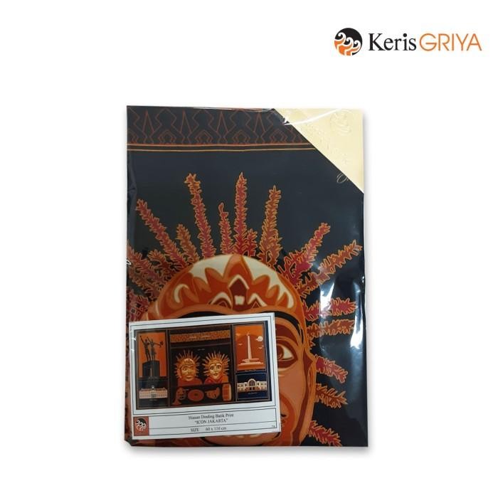 Batik Keris Hiasan Dinding Packing Motif Icon Jakarta New 100 % Original