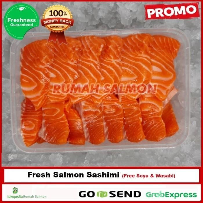 

Salmon Sashimi Hemat Free Soyu & Wasabi (Promo 150 Gr) Termurah 100 % Original