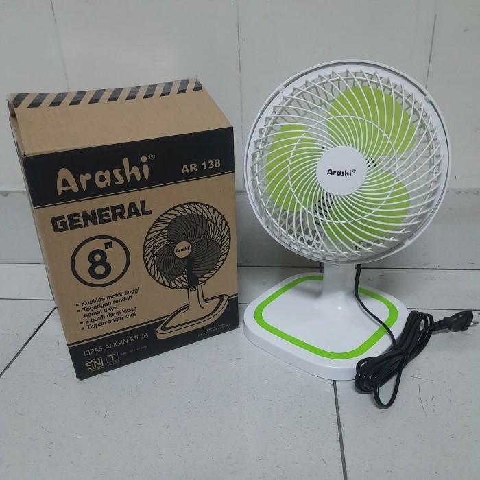 ARASHI KIPAS ANGIN GENERAL 8 INCH/ DESK FAN