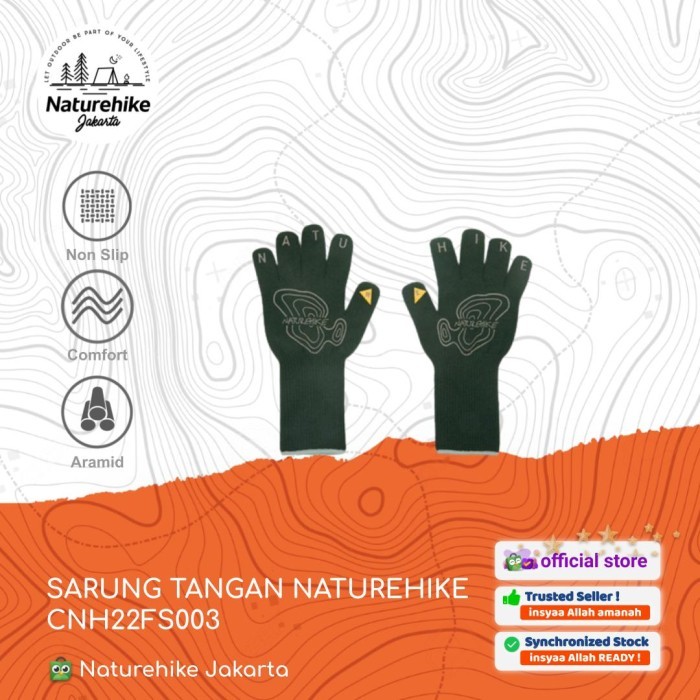 TERBARU SARUNG TANGAN SAFETY CAMPING TAHAN PANAS NATUREHIKE CNH22FS003 PROMO