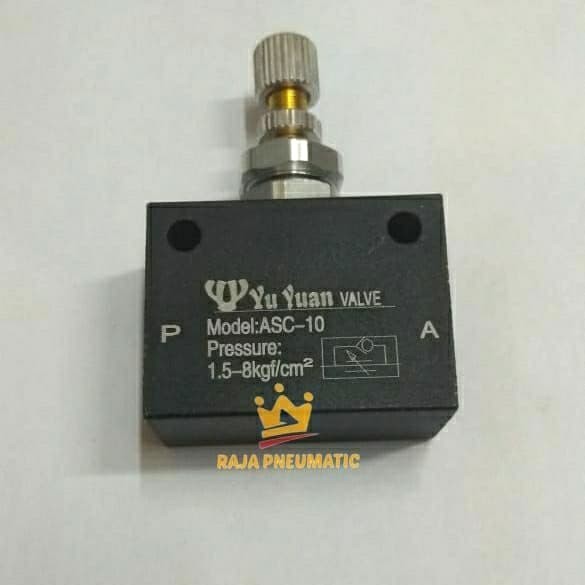 TERBARU SPEED CONTROL VALVE ANGIN DRAT ULIR 3/8 TYPE ASC - 10