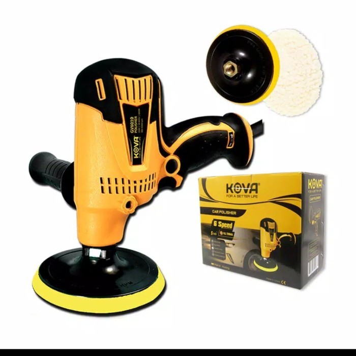 TERBARU Kova Mesin Poles 5 inch dengan Wool Poles Disc Polisher Polish Mobil HOT SALE