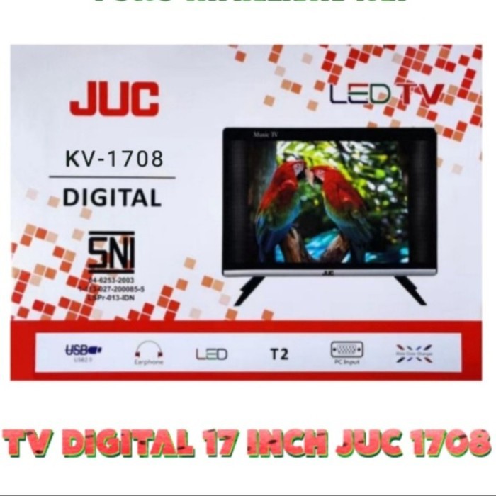LED TV + MONITOR TV JUC Layar 17 inch - DVBT2 DIGITAL TV