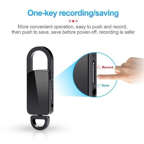 Perekam Suara Mini Tersembunyi Voice Recorder Alat Sadap Penyadap Suara Mini Youtuber Digital Vlog