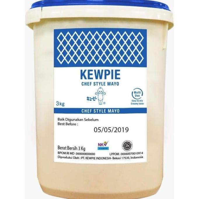 

Kewpie Chef Style Mayo 3Kg - Saus Mayonaise Mayonnaise 3 Kg PROMO