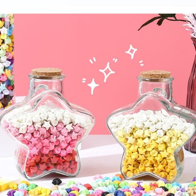 

Kertas Seni 540pcs Origami Bintang/Origami Star Paper/Lucky Star Craft Handmade ORIGINAL BEST QUALITY