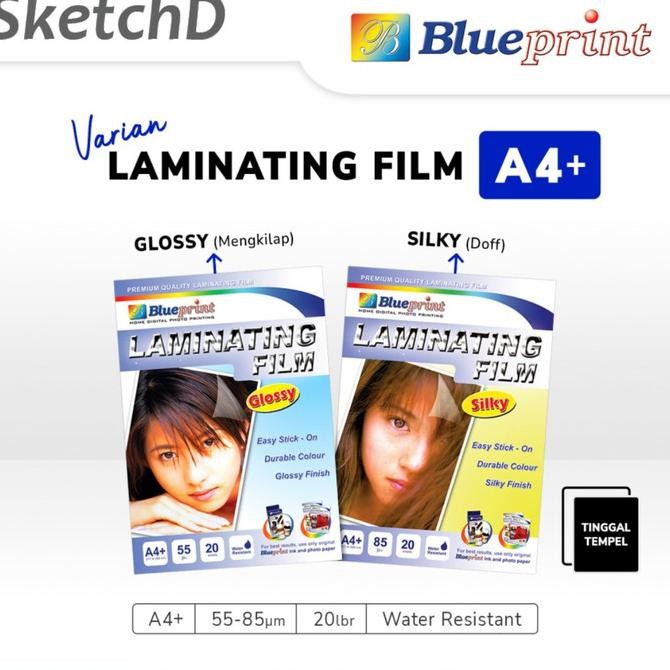

Kertas Seni Kertas Laminating Film Dingin Glossy A4 70 gsm Blueprint 20 lbr ORIGINAL BEST QUALITY
