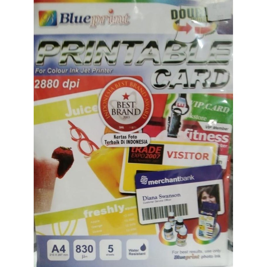 

Kertas Seni Printable Card A4 Blueprint Kertas PVC ORIGINAL BEST QUALITY