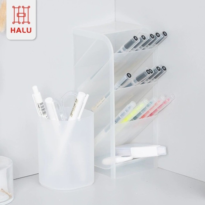 

Halu Rak Serbaguna Portable Pensil 4 Sekat Kotak Alat Tulis Hrm329