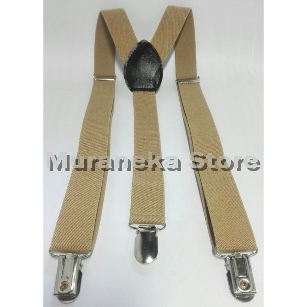 Bretel Suspender Krem Baju Dewasa Polos Tali Kodok Jojon Jeans Denim