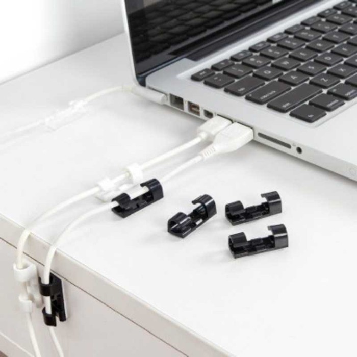

READY KLIP PENGATUR JALUR KABEL MULTIFUNGSI CABLE WIRE MANAGEMENT 20 PCS