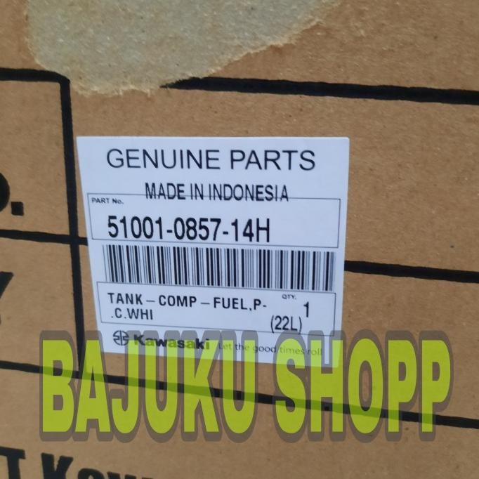 TANGKI TENGKI TANKI BENSIN NINJA RR 150 PUTIH POLOS ORIGINAL KAWASAKI