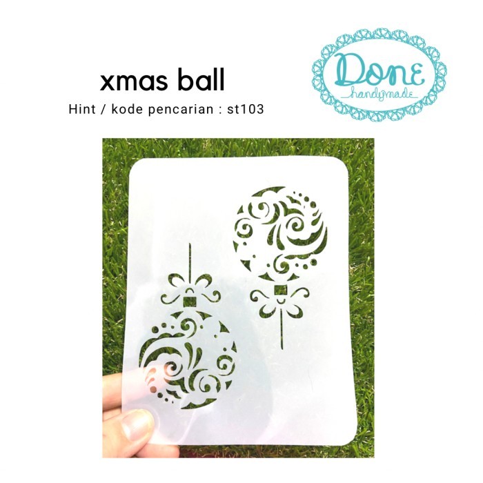 

HOT SALE! Christmas ball stencil natal dekorasi scrapbooking stencil st103