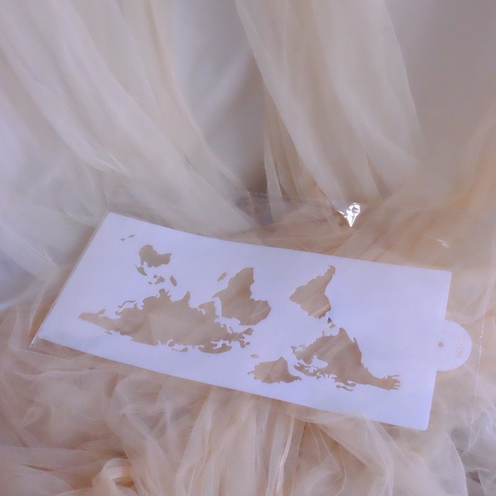 

World Map Stencil