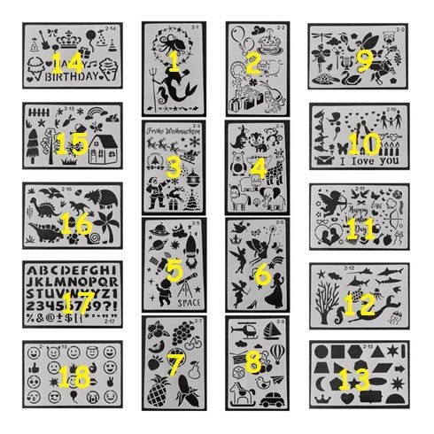 

HOT SALE! Plastic Stencil - Stensil Dekorasi Motif_GRS23 (24.5x16cm)