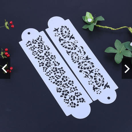 

Flower Vines Cake Stencil (2pcs) #05