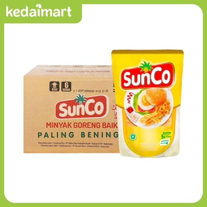 

Sunco Minyak Goreng Pouch 2 L Dus Isi 6 New 100 % Original