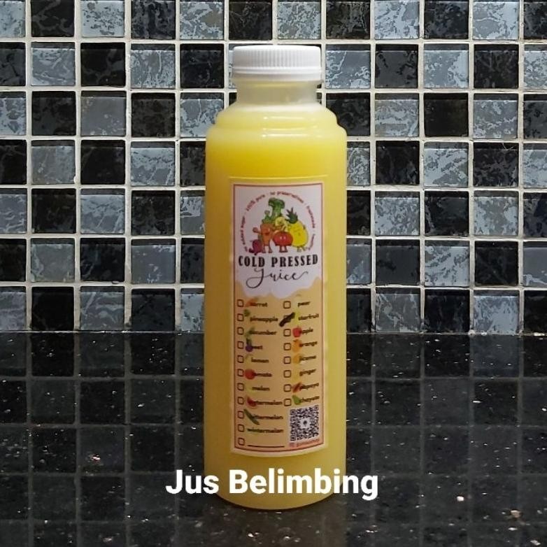 

Jus Belimbing / Starfruit Juice pure COLD PRESSED