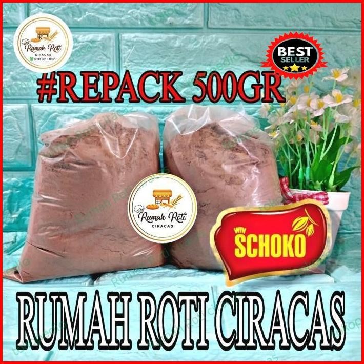 

Cocoa Powder Schoko Repack 500Gr Cokelat Bubuk 10/12 Low Fat Termurah 100 % Original