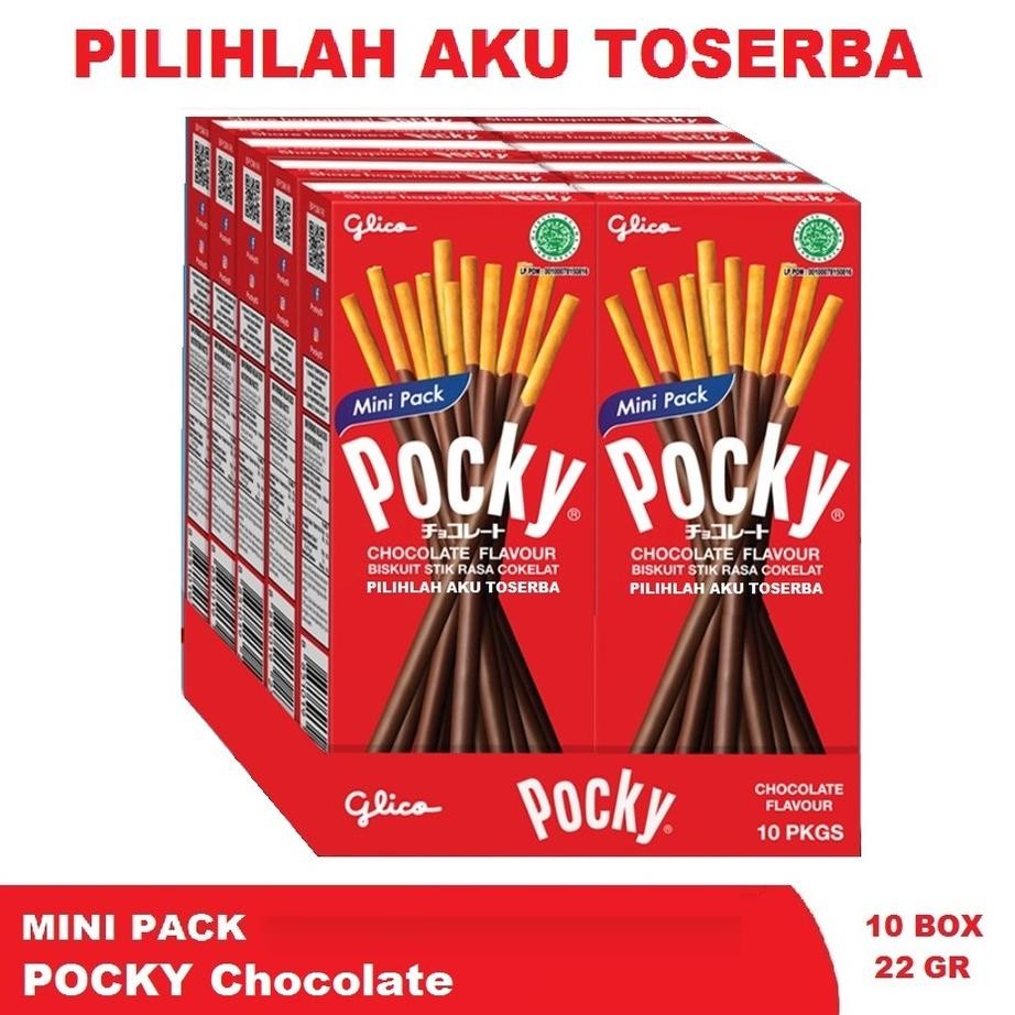 

Glico Pocky MINI PACK CHOCOLATE / COKELAT - (HARGA PER 10 BOX)