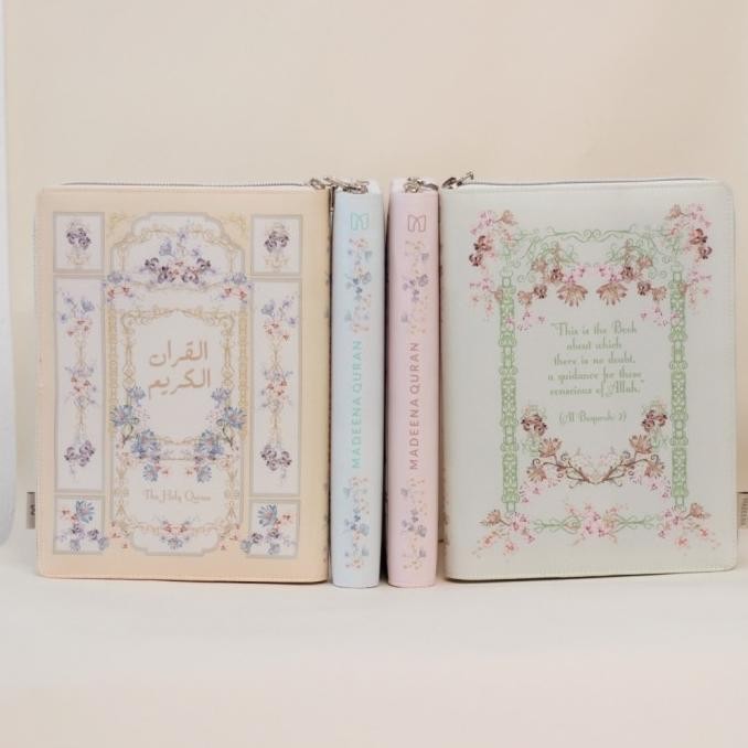 AlQuran Saku Sedang Kecil Terjemahan Tajwid Warna Untuk Wanita Cantik Resleting Ukuran A7 A6 A5 terl