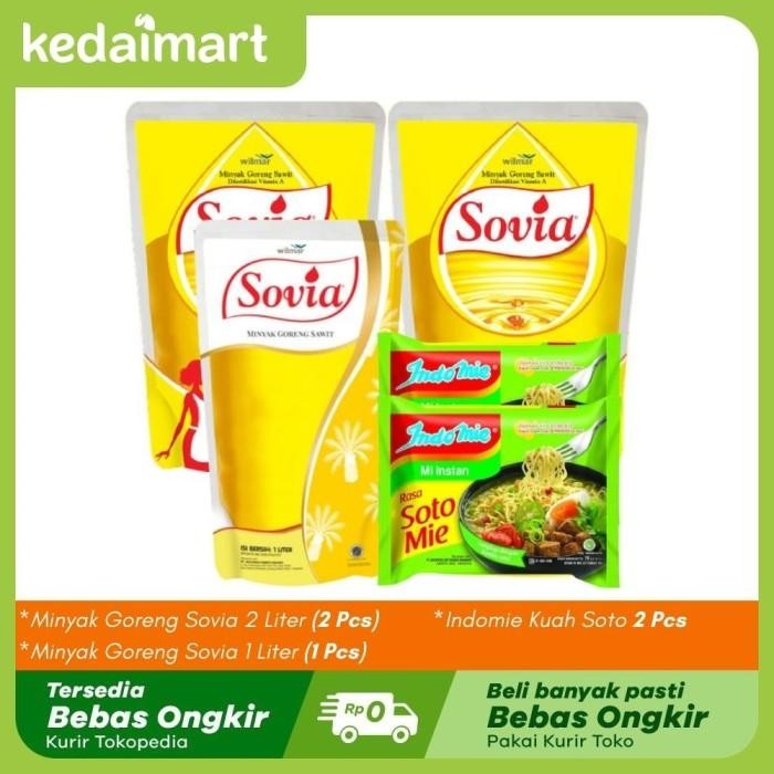 

Minyak Goreng Sovia Mix A + Indomie Soto 2 Pcs Terbaru 100 % Original