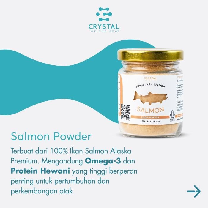 

Salmon Food Powder 80G /Bubuk Ikan Salmon /Kaldu Mpasi /Tinggi Omega-3 Terbaru 100 % Original