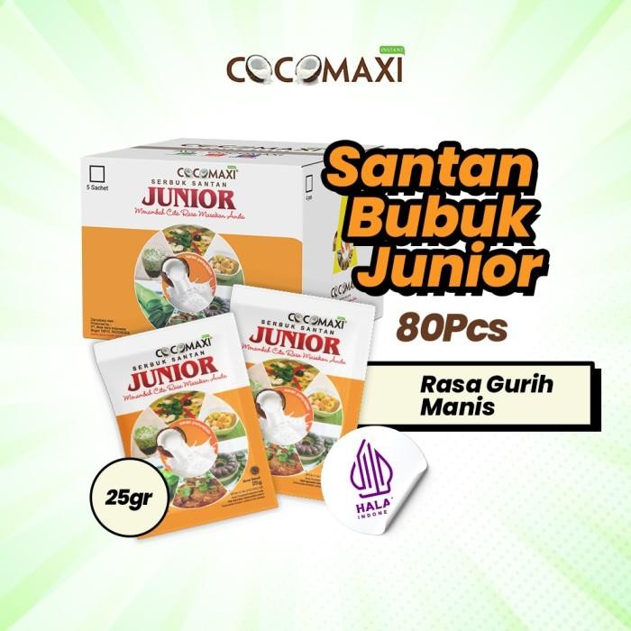Cocomaxi - Santan Bubuk Renceng Junior 25Gr - 5 Pcs X 16 New 100 % Original