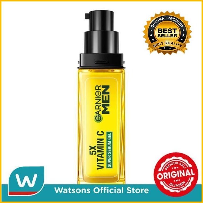 Garnier Men Turbo Bright 5X Vitamin C Super Serum Gel 30 Ml Termurah 100 % Original