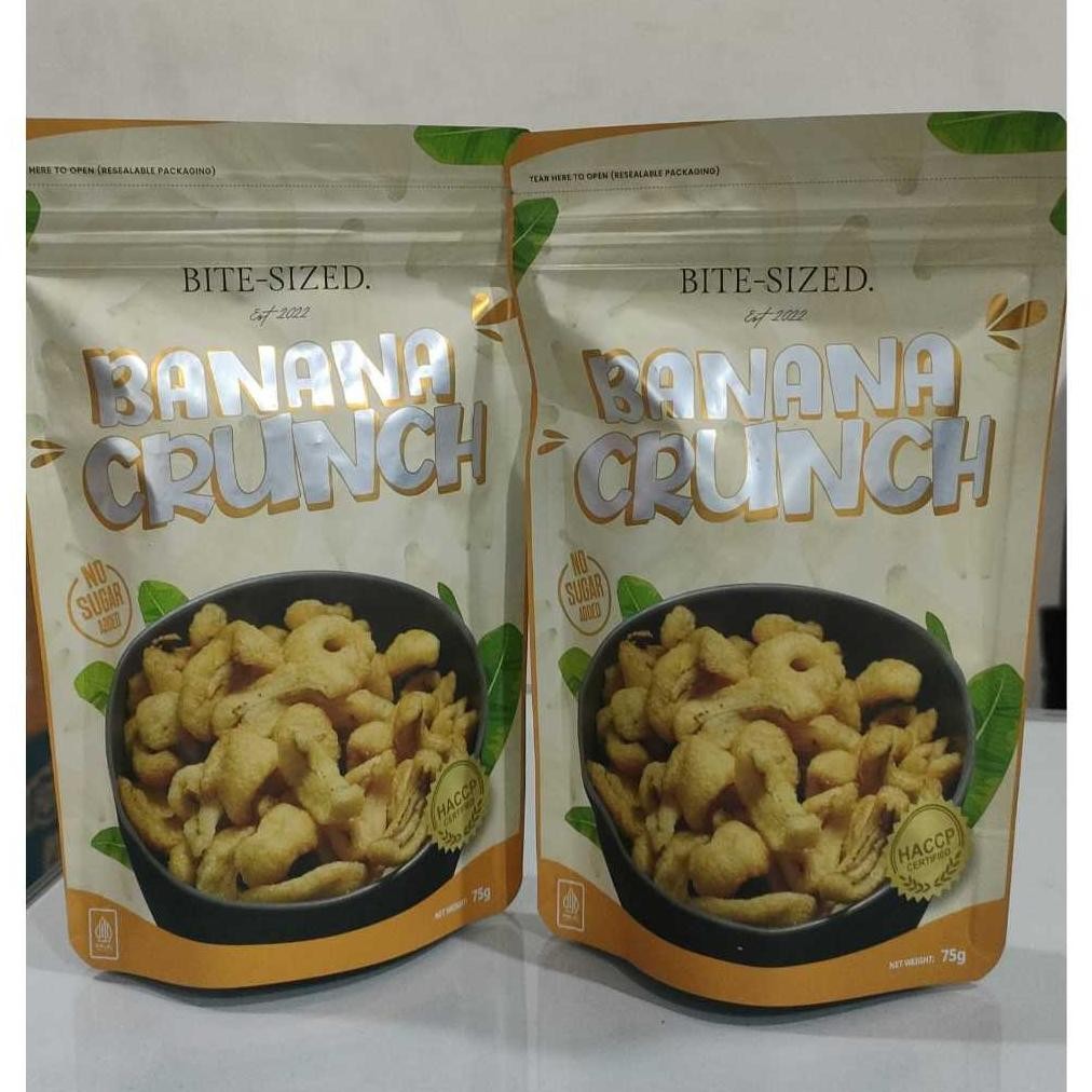 

Bite Sized Banana Crunch Premium Rambak Pisang Keripik Pisang Cemilan Snack 250gr