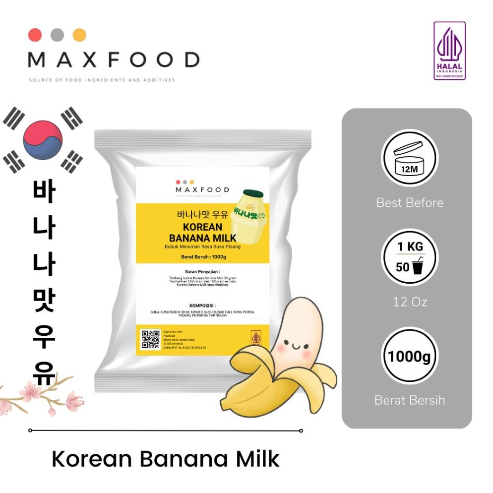 

Korean Banana Milkshake / Korean Banana Milk / Bubuk Minuman Korean Susu Rasa Pisang 1 KG