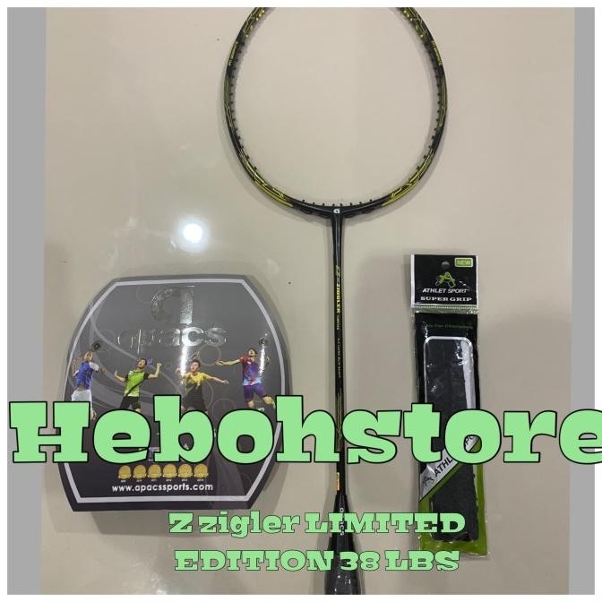 Raket Badminton APACS Z-ZIGLER LIMITED EDITION +senar YONEX BG66 ORI [terbaik]