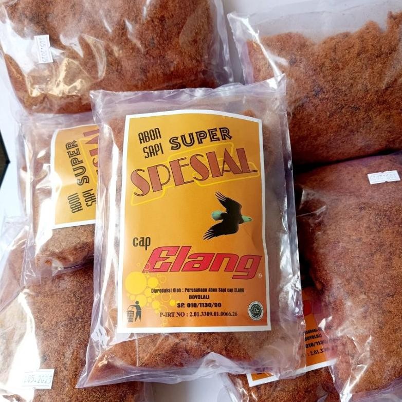

Abon Sapi SUPER SPECIAL DAGING HAS DALAM Cap Elang Asli Boyolali 250 gram