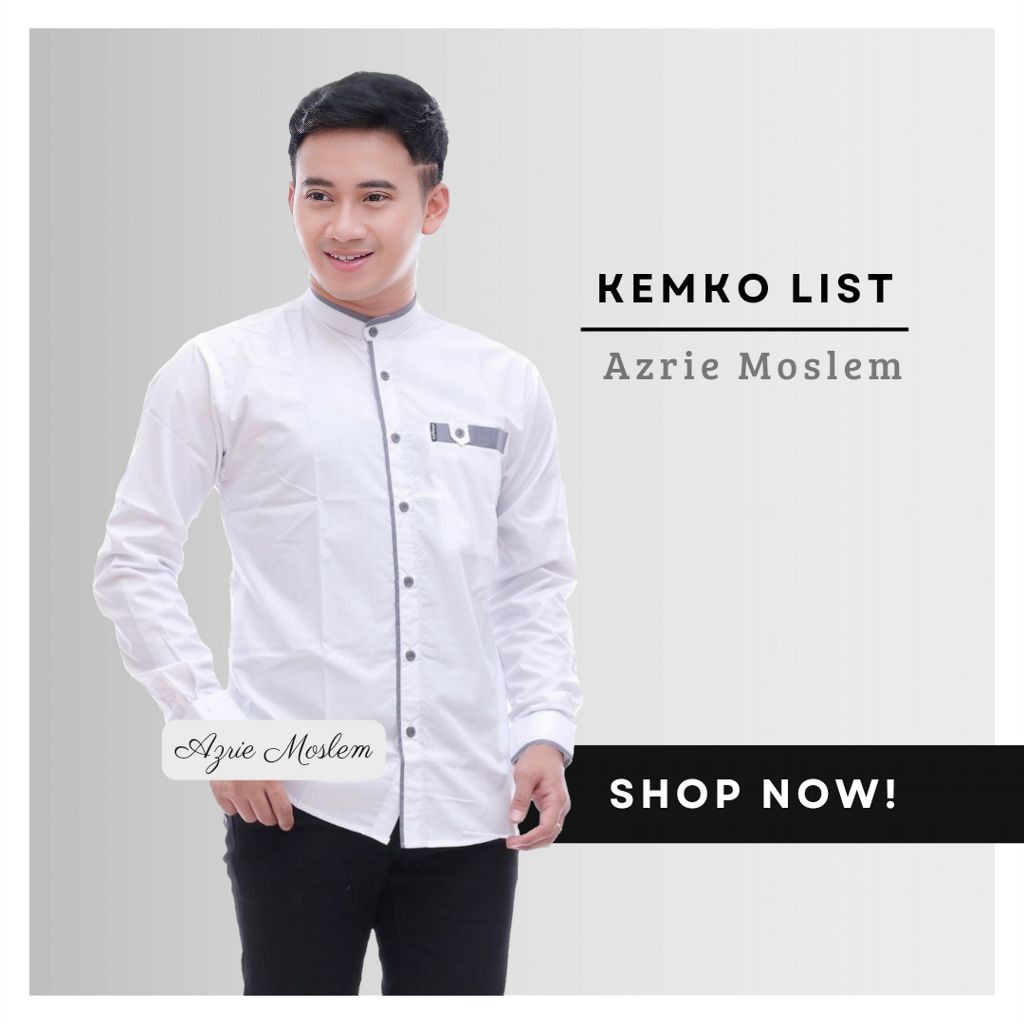 Koko Hari Raya Lengan Panjang Pendek Cowok Keren Remaja Pakaian Lebaran 2025 Bju Cwok Pria Mewah Kmj